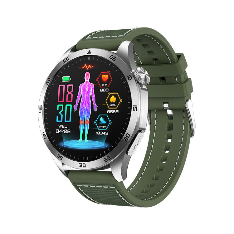 ET485 smart watch ECG electrocardiogram Bluetooth call AMOLED micro physical examination emotional function