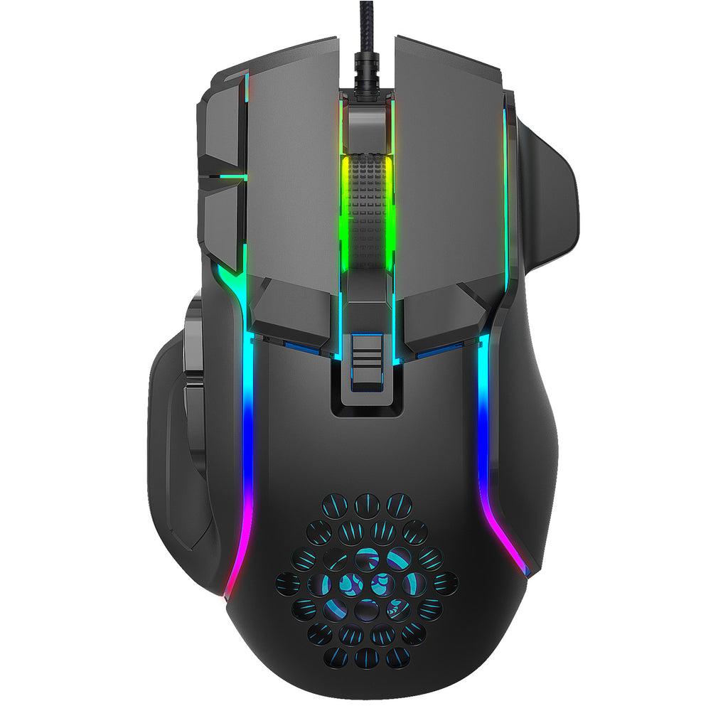 Gaming mouse RGB lighting 12800 DPI adjustable