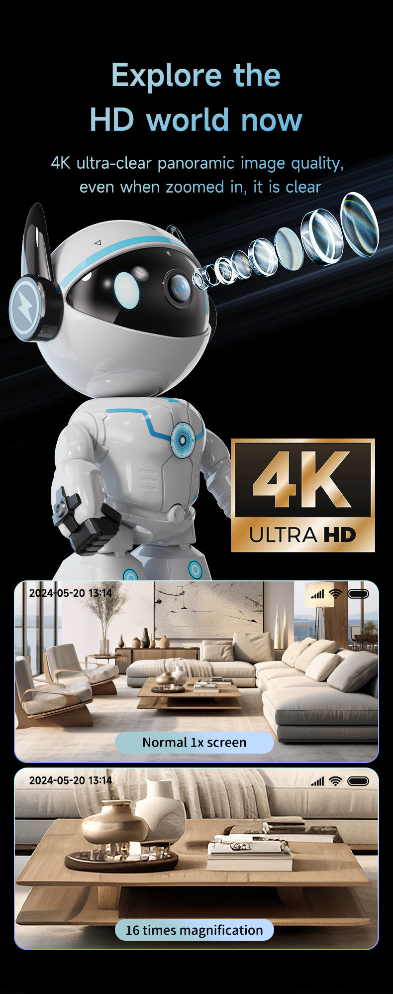 Robot WiFi Smart Companion Camera