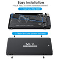 USB 3.0 Aluminum SSD Enclosure for 2.5" SATA & M.2 NGFF