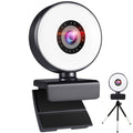 4K Auto-Focus USB Webcam with Fill Light