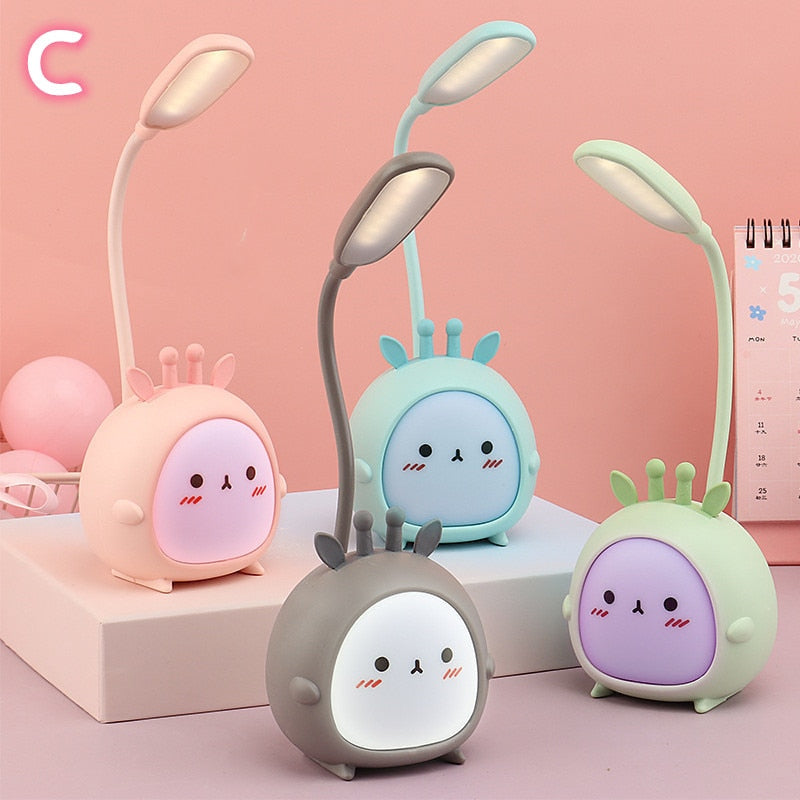 Creative Gift Cartoon Animal Mini Table Lamp USB Charging Energy-Saving Led Table Lamp Atmosphere Lamp Students Learn To Write