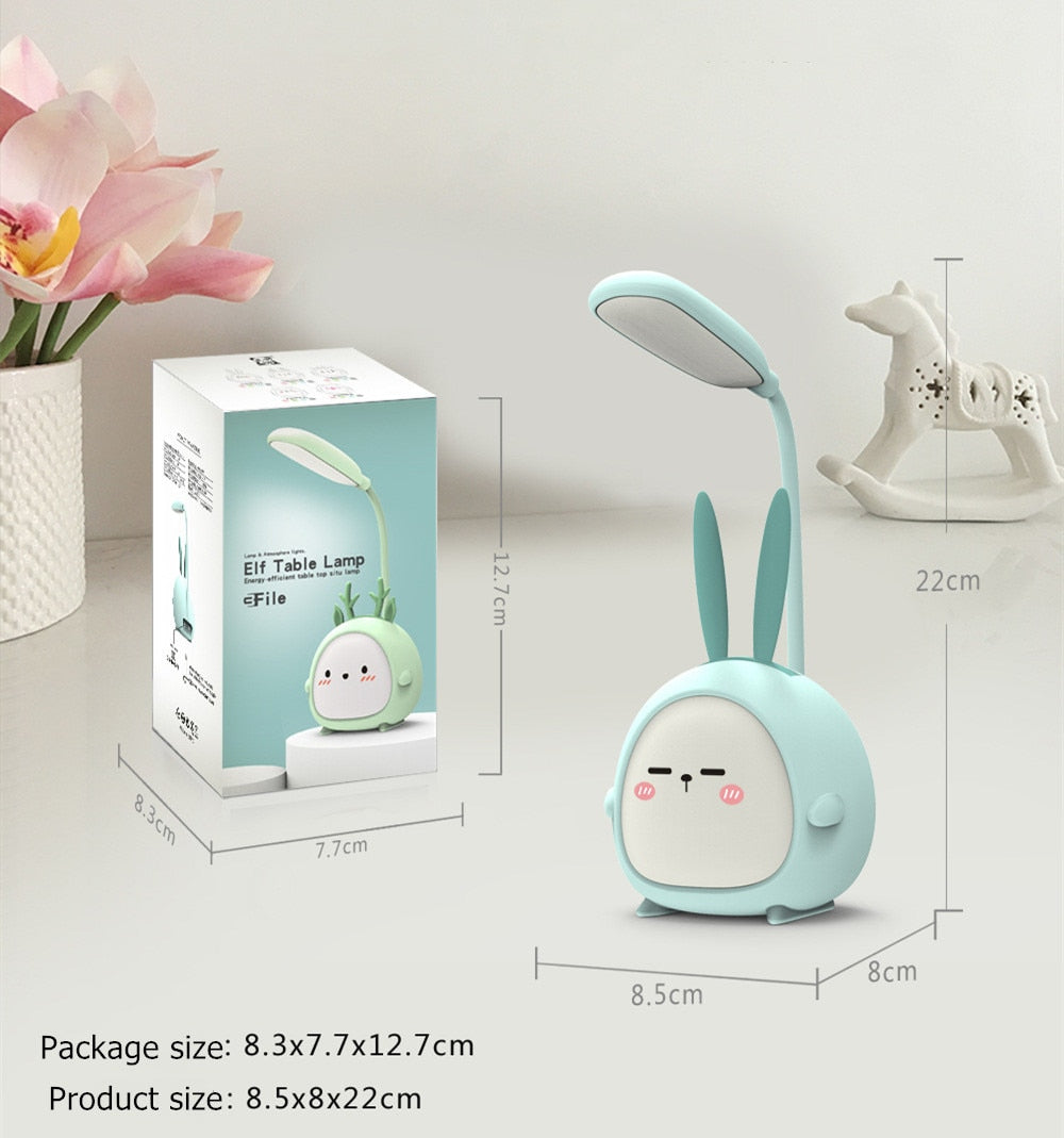 Creative Gift Cartoon Animal Mini Table Lamp USB Charging Energy-Saving Led Table Lamp Atmosphere Lamp Students Learn To Write