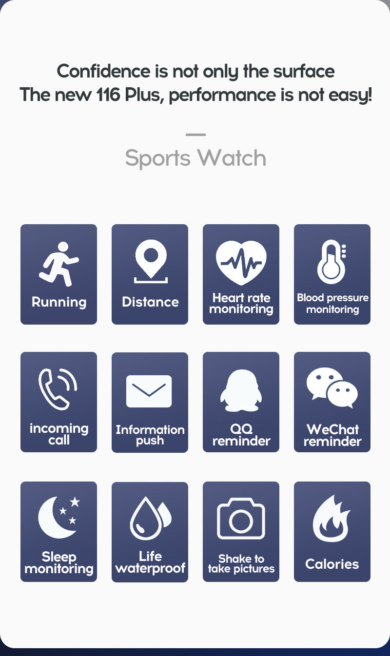 116 Plus Kids Smart Watch for Android & iPhone