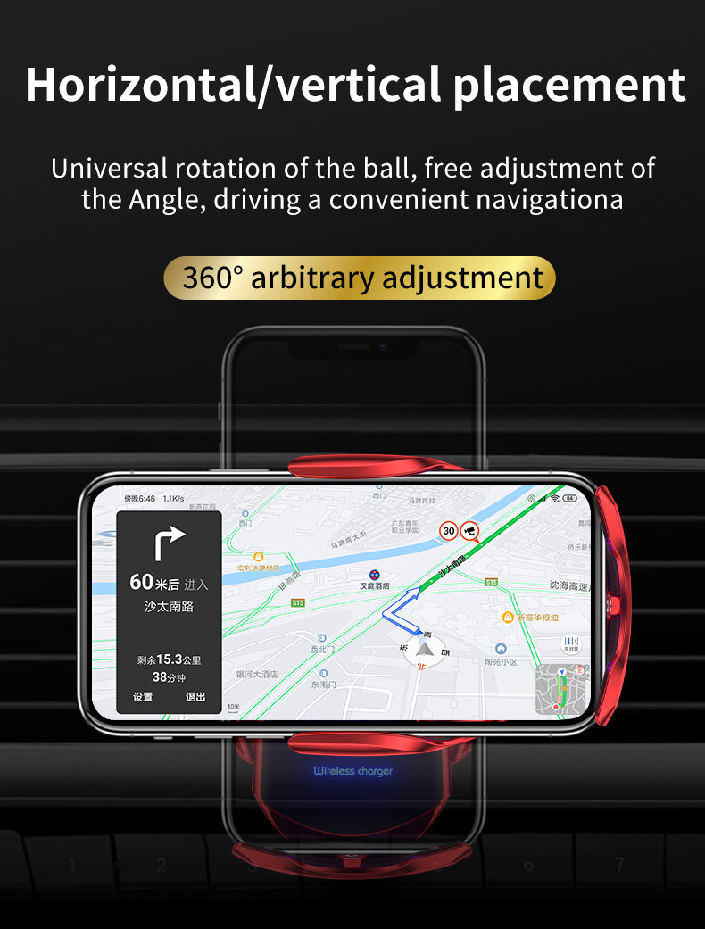 Q3 15W Wireless Charging Car Mount