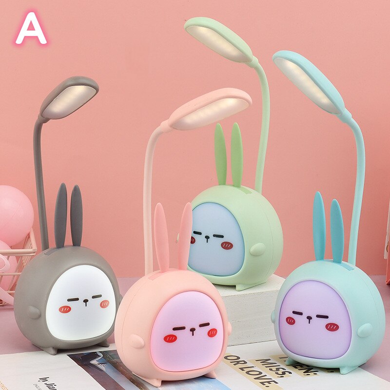Creative Gift Cartoon Animal Mini Table Lamp USB Charging Energy-Saving Led Table Lamp Atmosphere Lamp Students Learn To Write