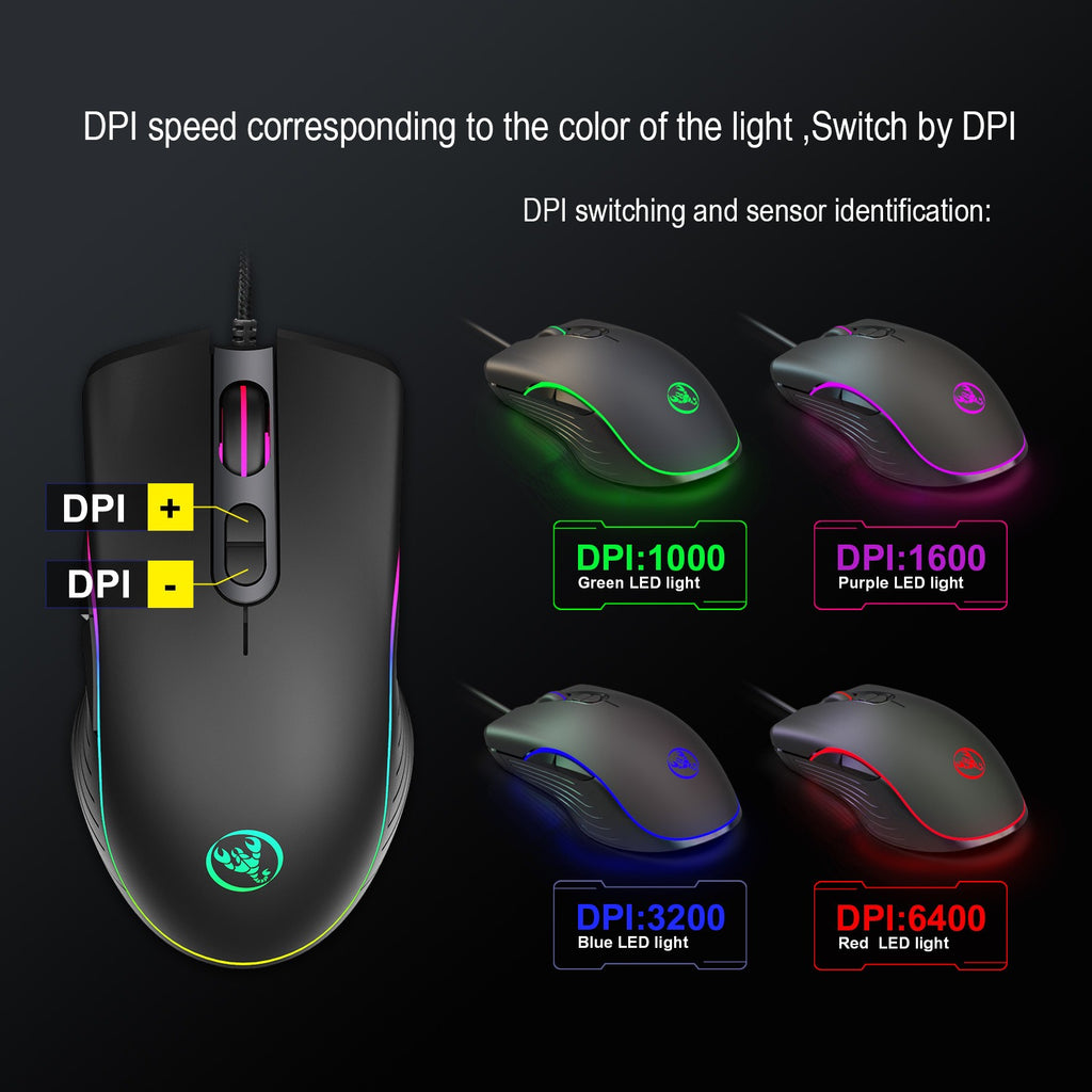 Wired RGB PUBG e-sports computer laptop USB mouse