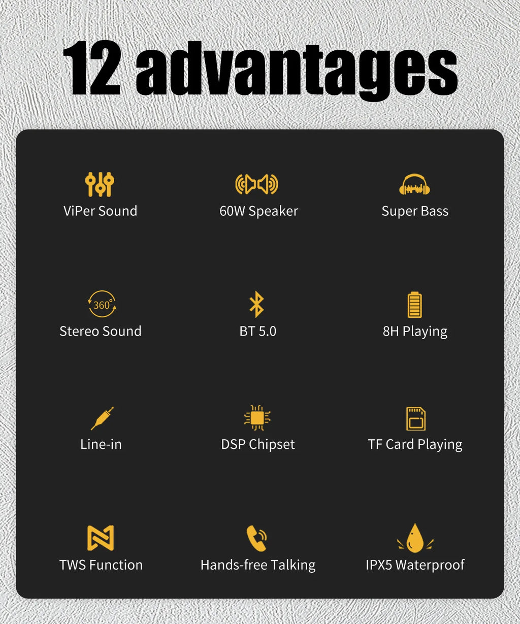 XDOBO X8 60W Portable Bluetooth Speaker